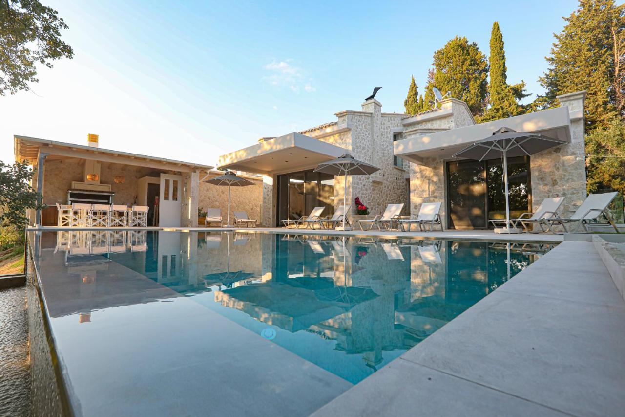 My Mediterranean Corfu Luxury Villa With Private Swimming Pool 库托卡利恩 外观 照片
