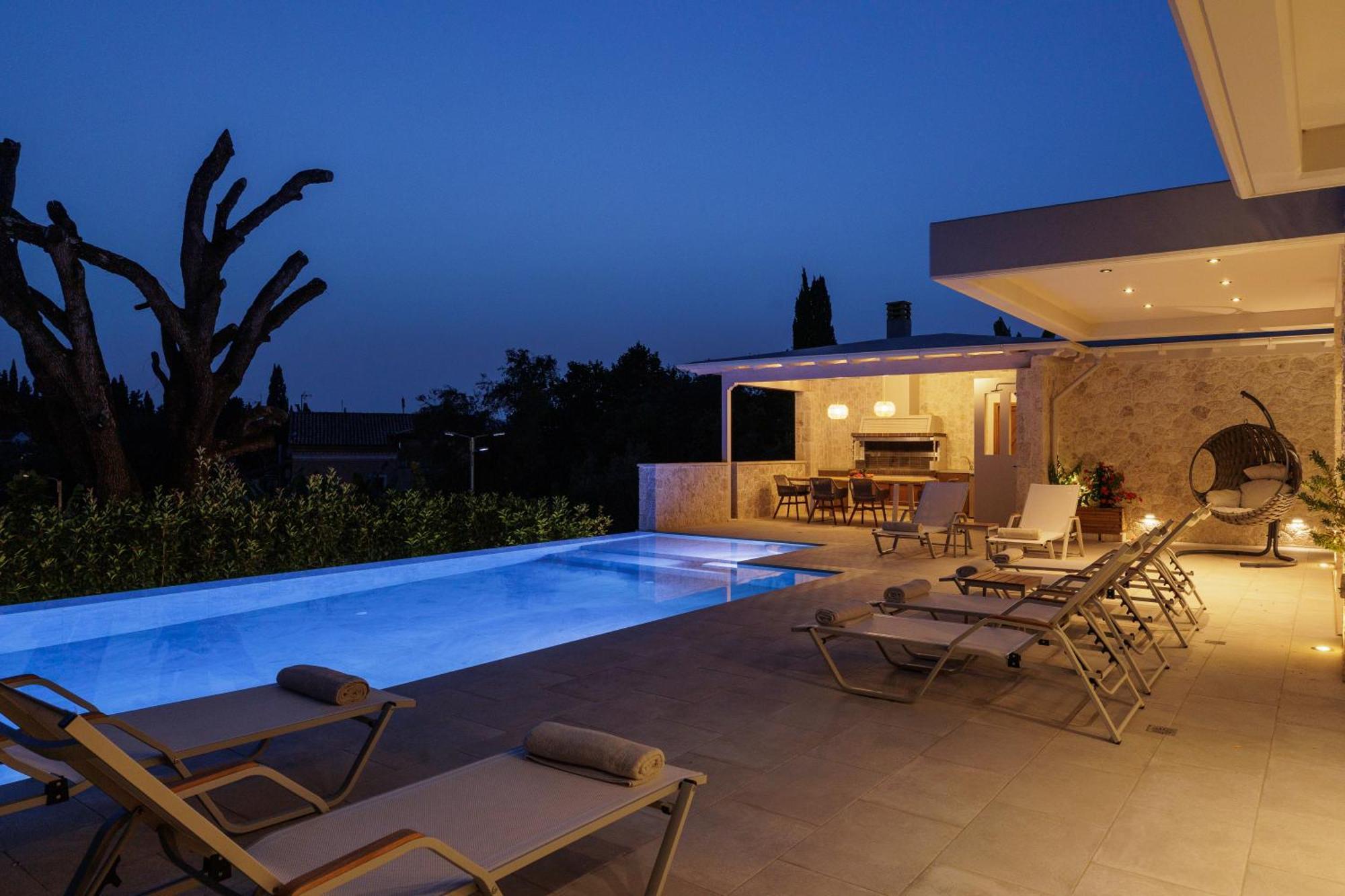 My Mediterranean Corfu Luxury Villa With Private Swimming Pool 库托卡利恩 外观 照片