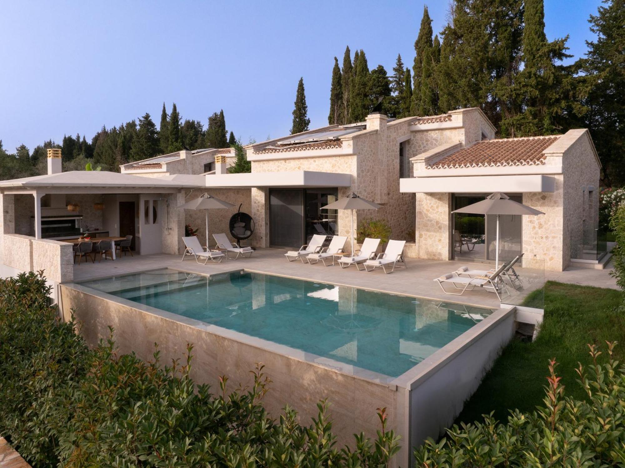 My Mediterranean Corfu Luxury Villa With Private Swimming Pool 库托卡利恩 外观 照片