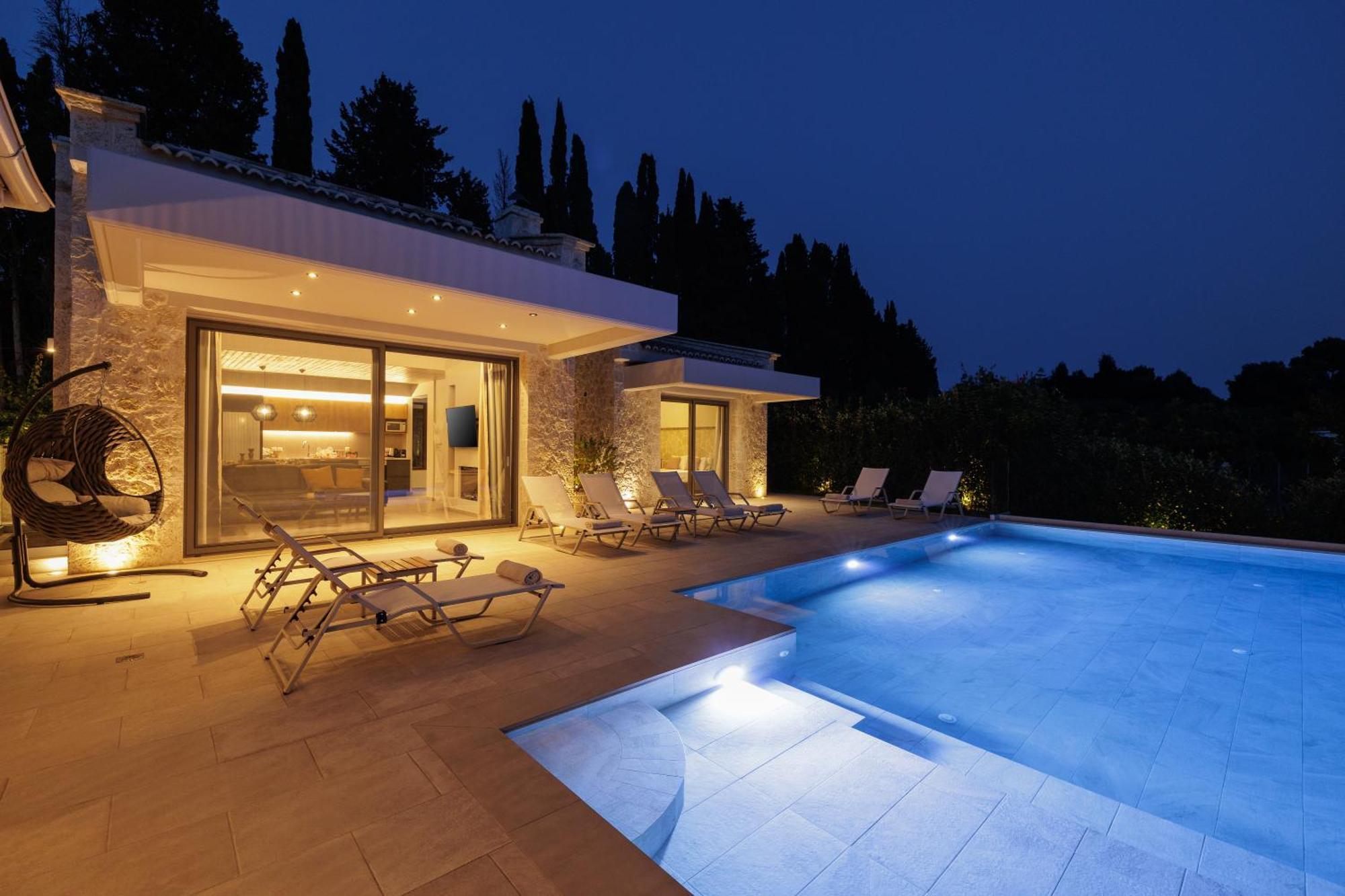 My Mediterranean Corfu Luxury Villa With Private Swimming Pool 库托卡利恩 外观 照片