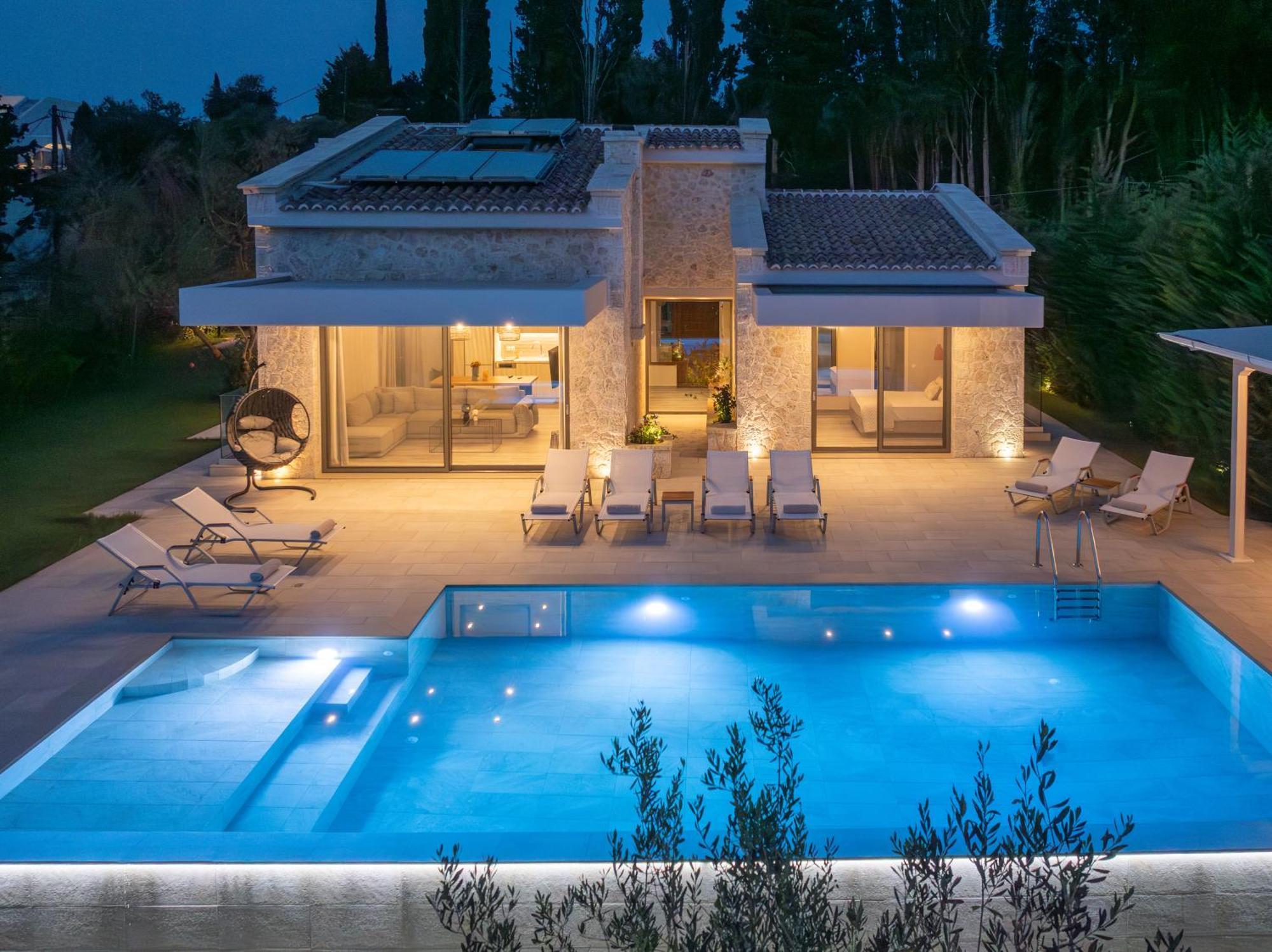 My Mediterranean Corfu Luxury Villa With Private Swimming Pool 库托卡利恩 外观 照片